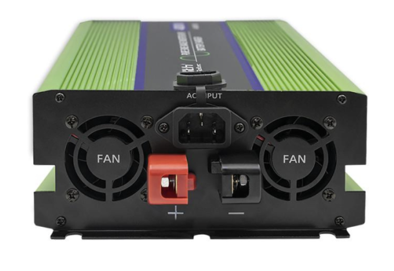Перетворювач напруги 3в1 ДБЖ зарядний пристрій Qoltec Monolith LCD 12V/230V 1000W/2000W Pure Sinus 51942 фото