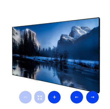 Екран DELUXX Cinema SlimFrame з висококонтрастною рамкою 332 x 186 см 150" (16:9) - DARKVISION DELUXX Cinema SlimFrame  фото