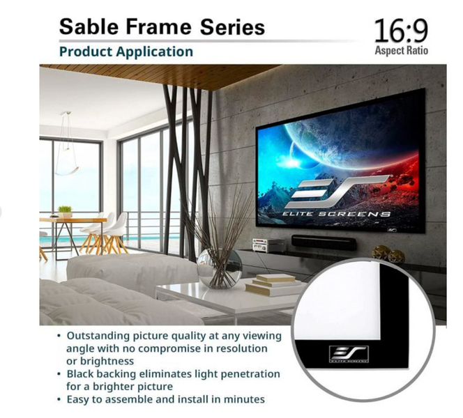 Проекційний екран Elite Screens ER150WH1  Elite Screens ER150WH1 фото