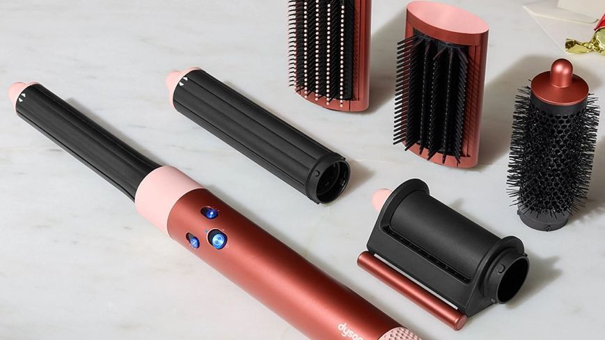 Мультистайлер Dyson Airwrap Long Volumise Strawberry bronze/Blush pink EU (581840-01) 581840-01 фото