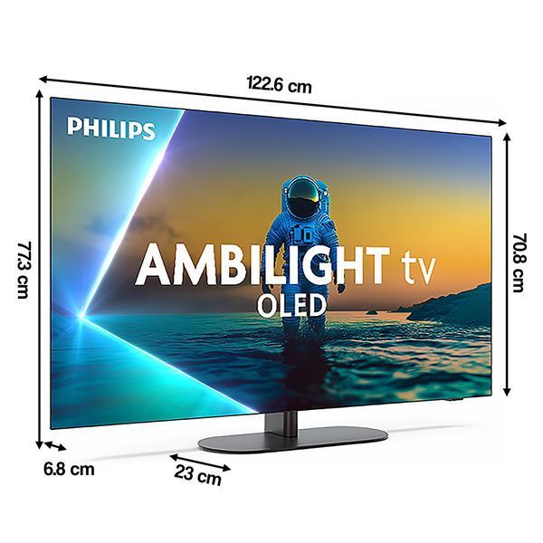 Телевізор PHILIPS 55OLED820 55' OLED 4K 144Hz, Google TV, Ambilight 3, Dolby Atmos, Dolby Vision, HDMI 2.1  55OLED820 фото