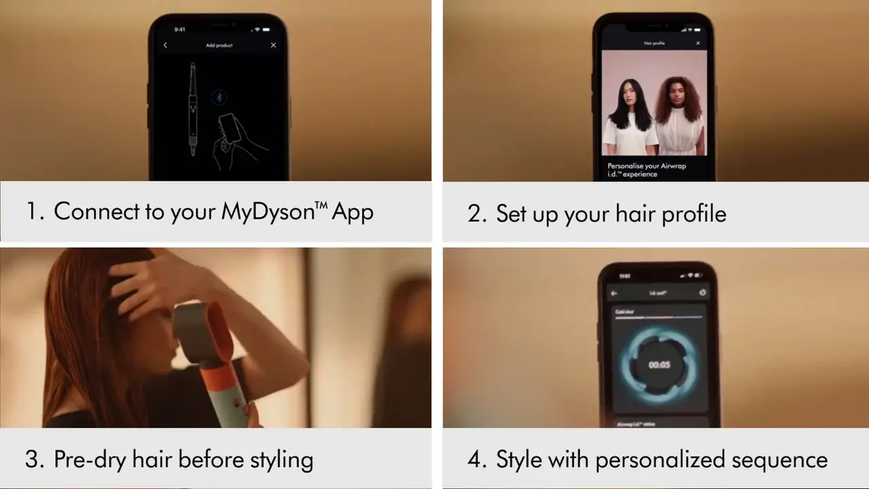 Стайлер Dyson Airwrap i.d. multi-styler and dryer Straight+Wavy Vinca Blue/Topaz (533670-01) 533670-01 фото